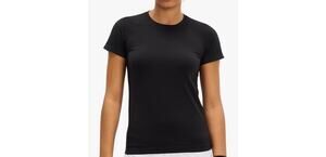NWT MCEDAR Seamless SS Soft Workout Casual Black Shirt Sz M/L